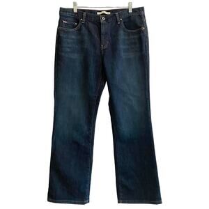 Tommy Hilfiger Women's Low Rise‎ Boot Cut Denim Dark Wash Jeans SZ 12X 32